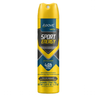 DESODORANTE ABOVE AEROSOL SPORT ENERGY MEN 90G