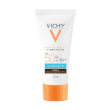 PROTETOR SOLAR FACIAL VICHY, CAPITAL SOLEIL HYDRA-MATTE FPS50 COR 6 30G