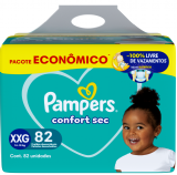 FRALDA PAMPERS CONFORT SEC XXG 82UN