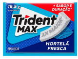 Goma de Mascar Trident Max Adams Hortel� 16,5g