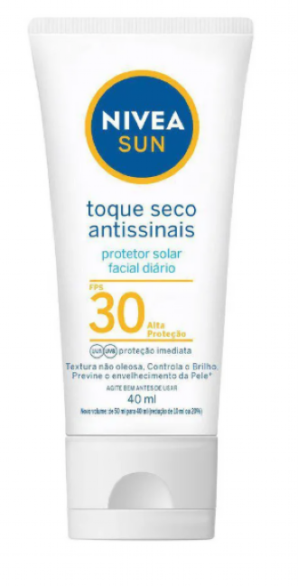 PROTETOR SOLAR TOQUE SECO ANTISSINAIS FPS30 NIVEA SUN 40ML