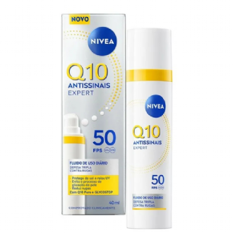 Flu�do Di�rio Nivea Q10 Antissinais Expert FPS50 40ml