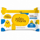 LEN�O UMEDECIDO JOAO E MARIA ALOE E VERA BEBE LIMPINHO 140 UN