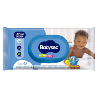 TOALHA UMEDECIDA BABYSEC ULTRA FRESH GALINHA PINTADINHA 48UN