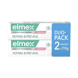 Creme Dental Elmex Sensitive Professional + Gengivas Repara e Previne 110g 2 Unidades