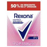 Desodorante Antitranspirante Roll-On Rexona Powder Dry 2 Unidades de 50ml Cada