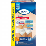 Fralda Geri�trica Tena Pants Maxi Protect P/M 16 Unidades