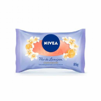 SABONETE EM BARRA NIVEA FLOR DE LARANJEIRA E LEOS ESSENCIAIS