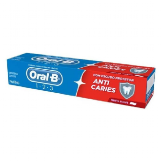 CREME DENTAL ORAL-B 1 2 3 ANTI-CRIES MENTA SIMPLES 70G