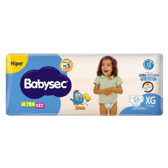 FRALDA BABYSEC ULTRA HIPER XG 56UN