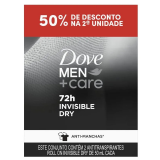 Desodorante Antitranspirante Roll On Dove Men+Care Invisible Dry 2 Unidades de 50ml Cada