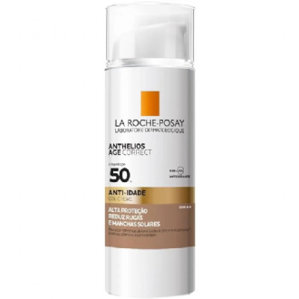 PROTETOR SOLAR ANTHELIOS ANTI-IDADE LA ROCHE POSAY AGE CORRECT COM COR 4.0 FPS50 50G