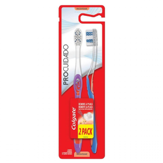 ESCOVA DENTAL COLGATE PRO CUIDADO 2 UNIDADES