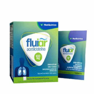 Fluiar Acetilciste�na 600Mg Sabor Laranja C/16 Envelopes - Medquimica