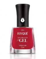 ESMALTE RISQUE GEL VERMELHO RUBI 9,5ML