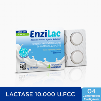 ENZILAC 1000UI 4 COMPRIMIDOS MASTIGAVEIS