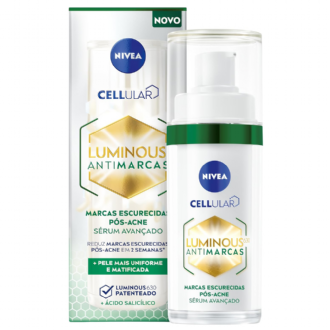 SRUM FACIAL NIVEA CELLULAR LUMINOUS ACNE ANTIMARCAS 30ML