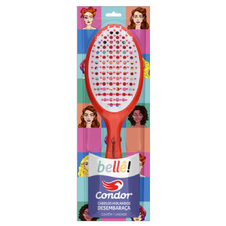 ESCOVA DE CABELO CONDOR BELLE OVAL 1UN