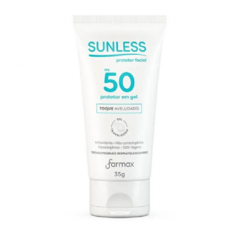 PROTETOR SOLAR SUNLESS FACIAL EM GEL TRANSLUCIDO FPS50 35G