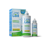 KIT SOLUO PARA LENTES VITAMEDIC LIMP LENT 350ML + 120ML+ ESTOJO PARA LENTES