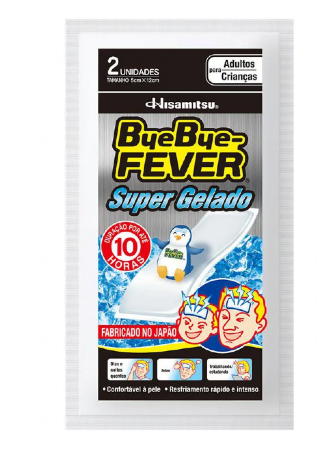 Adesivo Gel para Febre Bye Bye Fever Super Gelado 2 unidades
