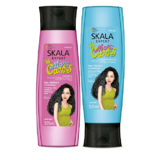 KIT SHAMPOO SKALA 325ML + CONDICIONADOR 325ML MAIS CACHOS