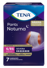 ROUPA INTIMA DESCARTAVEL TENA PANTS NOTURNA UNISSEX E/EG 7UN