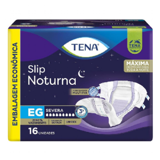 FRALDA GERI�TRICA TENA SLIP NOTURNA EG 16 UNIDADES