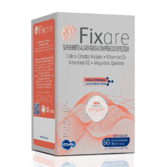 Fixare C�lcio + Vitamina D3 + Vitamina K2 + Magn�sio 60 Comprimidos