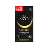 PRESERVATIVO BLOWTEX SKYN ORIGINAL SENSA��O NATURAL COM 8 UNIDADES