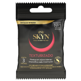 PRESERVATIVO SKYN TEXTURIZADO 3 UNIDADES