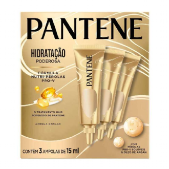 AMPOLA DE TRATAMENTO PANTENE 3MIN HIDRO CAUTERIZA��O 3 AMPOLAS