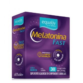 MELATONINA FAST EQUALIV SABOR MENTA 0,21MG 30 COMPRIMIDOS