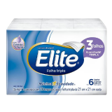 LENOS DE PAPEL ELITE BOLSO 6 PACOTES COM 10 UNIDADES