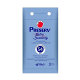 PRESERVATIVO PRESERV EXTRA SENSITIVITY GS - 3 UNIDADES