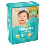 FRALDA PAMPERS CONFORT SEC TAMANHO M 24 UNIDADES