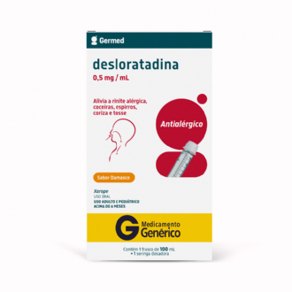 DESLORATADINA GN GERMED 0,5MG/ML XAROPE COM 100ML
