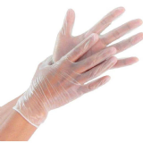 LUVA DESCART�VEL VOLK VINIL 9(G) SEM P� 100 UNIDADE