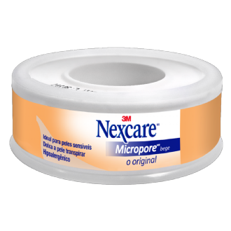 Fita Nexcare Micropore Bege 12MX4,5M 1un