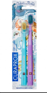 Kit Escova de Dente Curaprox C5 5460 Ultra Soft + Escova de Dente C5 Smart Ultra Soft