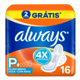 ABSORVENTE ALWAYS SUPER PROTEO COM ABAS SECA 16U