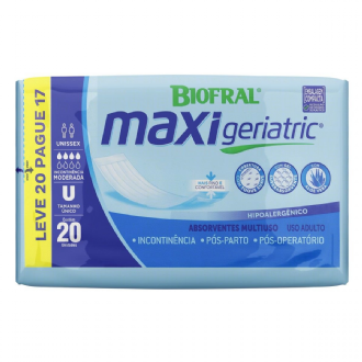 Absorvente para Incontin�ncia Urin�ria Biofral Maxi Geriatric 20 unidades