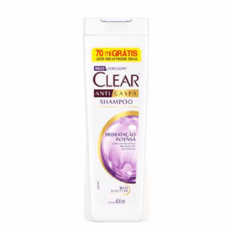 SHAMPOO ANTICASPA CLEAR HIDRATAO INTENSA 400ML