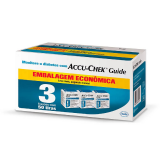 KIT ACCU-CHEK GUIDE C/3 FRASCOS 50 TIRAS