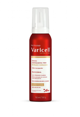 Espuma Efervescente para Pernas Cansadas Varicell Nanointense 150ml