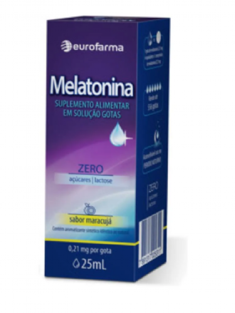 Melatonina Eurofarma - Suplemento Alimentar em Gotas - 25Ml - Sabor Maracuj�