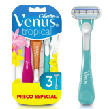 APARELHO DE DEPILAR GILLETTE VENUS TROPICAL FEMININO - 3 UNIDADES