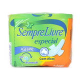 ABSORVENTE SEMPRE LIVRE ADAPT ESPECIAL TOQUE SUAVE AGENTES COM ABAS LEVE 8 PAGUE 7
