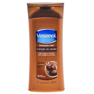 LOO HIDRATANTE VASENOL NUTRIO DO CACAU PELE NEGRA 200ML