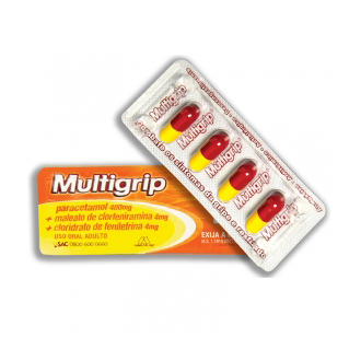 Multigrip 4 Cápsulas  Farmácia Online Drogal